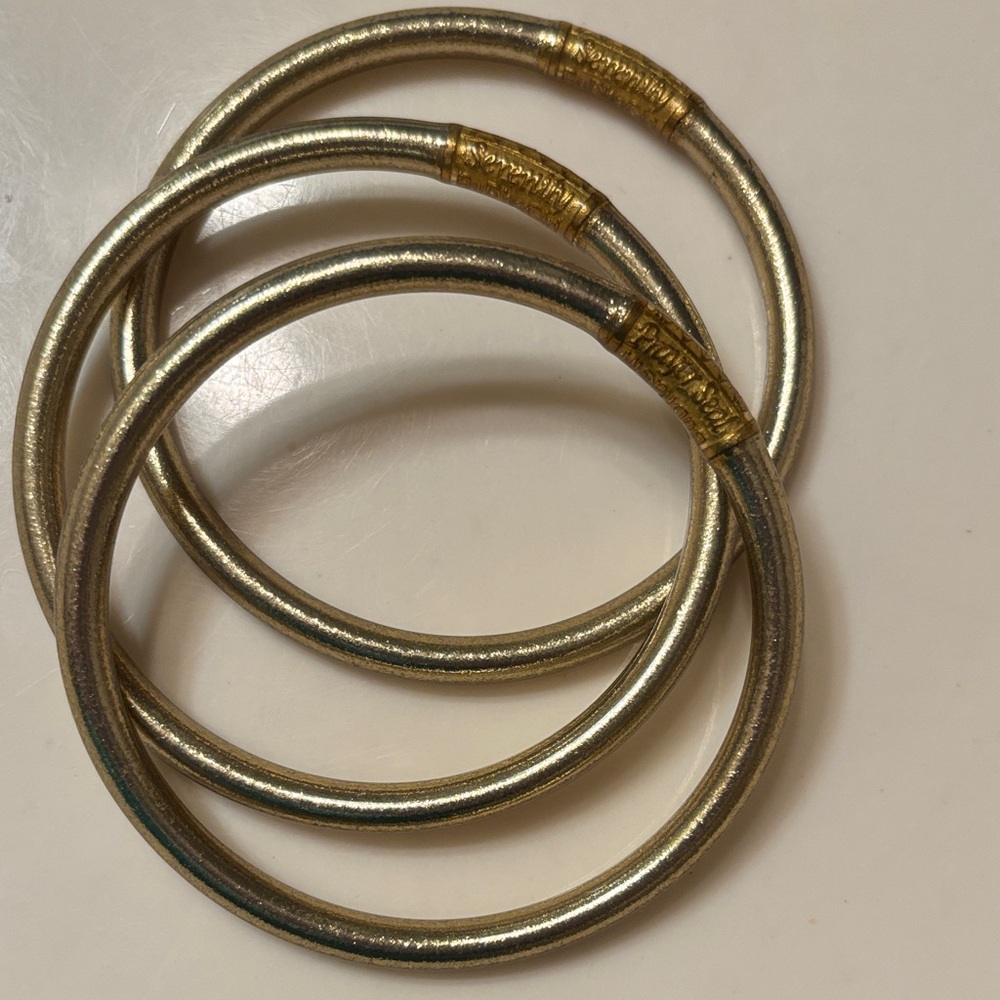 Budahgirl Chic Light Gold Bangle Set